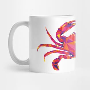 Warm Colors Geometric Crab Mug